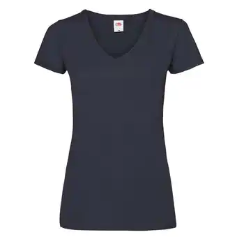 Decathlon Dames Valueweight V Hals Tshirt (Deep Navy) aanbieding