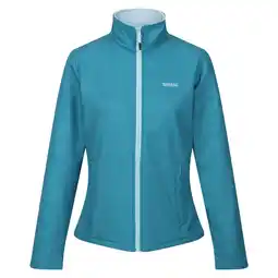Decathlon Dames Connie V Softshell wandeljack (Gulfstream/Zee Haze) aanbieding