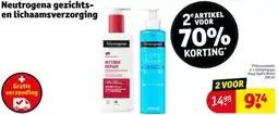 Kruidvat Neutrogena gezichts en lichaamsverzorging aanbieding