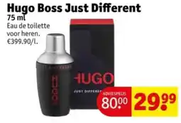 Kruidvat Hugo Boss Just Different aanbieding