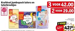 Kruidvat Kruidvat jumbopack luiers en luierbroekjes aanbieding