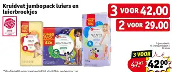 Kruidvat Kruidvat jumbopack luiers en luierbroekjes aanbieding