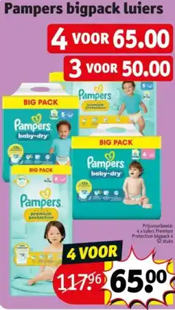 Kruidvat Pampers bigpack luiers aanbieding