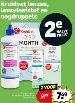 Kruidvat Kruidvat lenzen, lensvloeistof en oogdruppels aanbieding