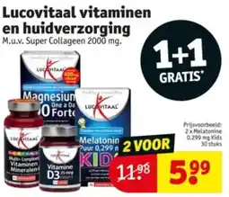 Kruidvat Lucovitaal vitaminen en huidverzorging aanbieding