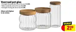 Kruidvat Voorraad pot glas aanbieding