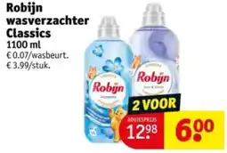 Kruidvat Robijn wasverzachter Classics aanbieding