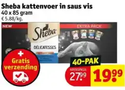 Kruidvat Sheba kattenvoer in saus vis aanbieding