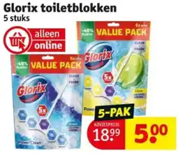 Kruidvat Glorix toiletblokken aanbieding