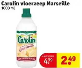 Kruidvat Carolin vloerzeep Marseille aanbieding