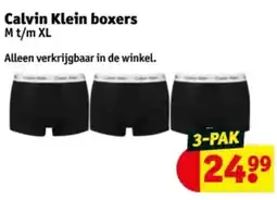 Kruidvat Calvin Klein boxers aanbieding
