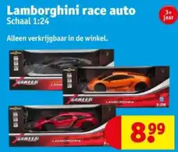 Kruidvat Lamborghini race auto Schaal 1:24 aanbieding