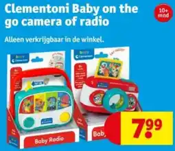 Kruidvat Clementoni Baby on the go camera of radio aanbieding