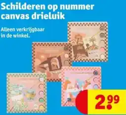 Kruidvat Schilderen op nummer canvas drieluik aanbieding
