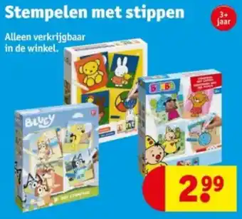 Kruidvat Stempelen met stippen aanbieding