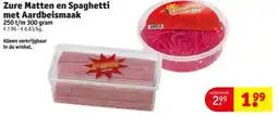 Kruidvat Zure Matten en Spaghetti met Aardbeismaak aanbieding