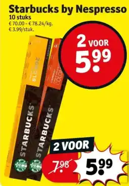 Kruidvat Starbucks by Nespresso aanbieding
