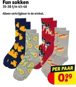 Kruidvat Fun sokken aanbieding
