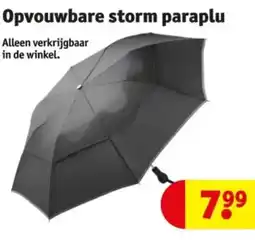 Kruidvat Opvouwbare storm paraplu aanbieding