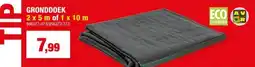 Hubo Garden Plus Anti-worteldoek 10x1 m 90g/m² zwart aanbieding