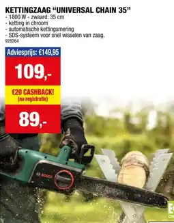 Hubo Bosch UniversalChain 35 kettingzaag 1800W 350mm aanbieding