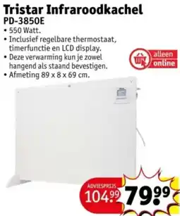 Kruidvat Tristar Infraroodkachel PD-3850E aanbieding
