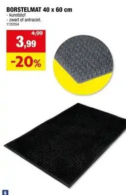 Hubo BORSTELMAT 40 x 60 cm aanbieding