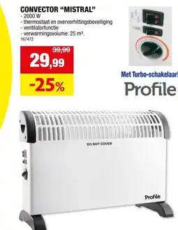 Hubo CONVECTOR MISTRAL aanbieding
