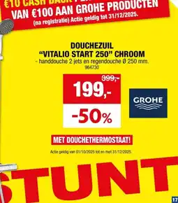 Hubo GROHE Vitalio Start 250 inbouw doucheset aanbieding