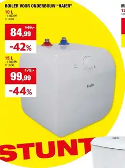 Hubo Haier boiler 10l 1500W aanbieding