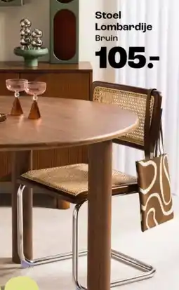 Kwantum Stoel Lombardije Bruin aanbieding