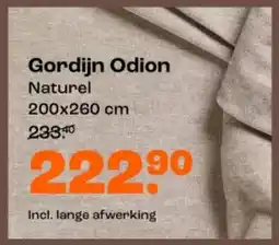 Kwantum Gordijn Odion aanbieding
