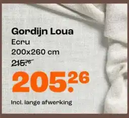 Kwantum Gordijn Loua aanbieding