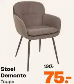 Kwantum Stoel Demonte Taupe aanbieding
