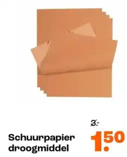 Kwantum Schuurpapier droogmiddel aanbieding