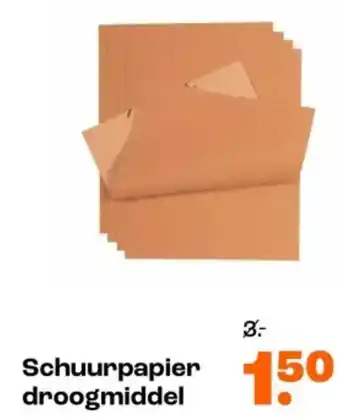 Kwantum Schuurpapier droogmiddel aanbieding