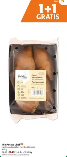 Comarkt The Potato Chef zoete aardappelen met kruidenmix aanbieding