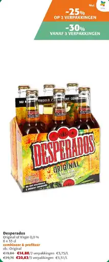 Comarkt Desperados Original of Virgin 0,0 % aanbieding