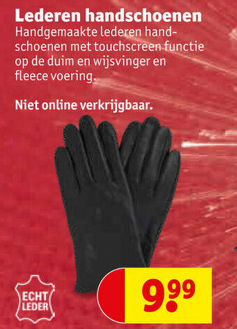 Kruidvat Lederen handschoenen aanbieding