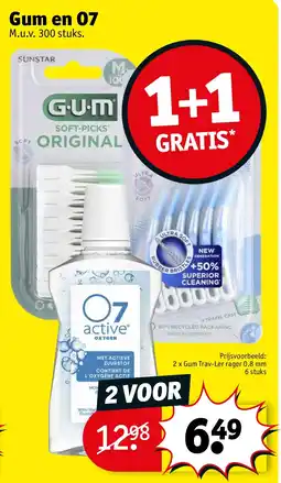 Kruidvat Gum en O7 aanbieding