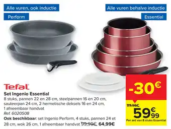 Carrefour Market Tefal Set Ingenio Essential aanbieding