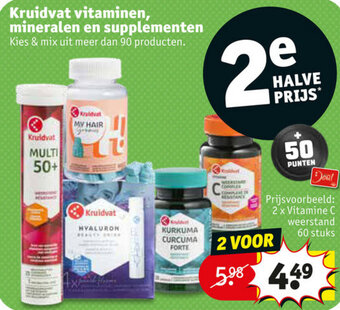 Kruidvat Kruidvat vitaminen mineralen en supplementen aanbieding
