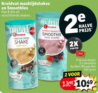 Kruidvat Kruidvat maaltijdshakes en Smoothies aanbieding