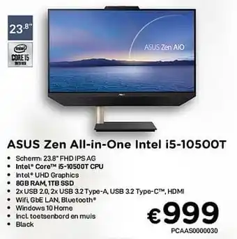 Asus zen aio asus zen all-in-one intel i5-10500t