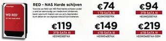 Wd red - nas harde schijven
