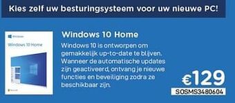 CompuDeals Microsoft windows 10 home aanbieding