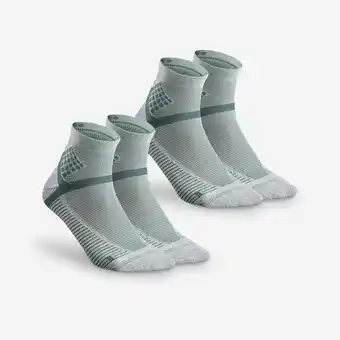 Decathlon Wandelsokken Hike 500 mid mintgroen 2 paar aanbieding