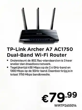 Tp-link archer a7 ac1750 dual-band wi-fi router