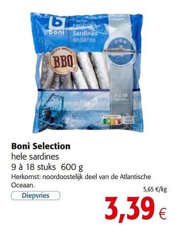 Colruyt Boni selection hele sardines aanbieding