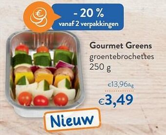 OKay Gourmet greens groentebrochettes aanbieding
